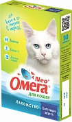 Омега Neo+ Блестящая шерсть Лакомство мультивитаминное для кошек с биотином и таурином, 90 таблеток