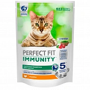 Perfect Fit Immuniti  сухой корм для кошек, индейка, спирулина и клюква