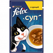 Феликс суп для взрослых кошек с курицей