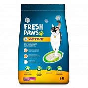 Fresh Paws Active глиняный с углем, 6 л, 4 кг