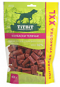 TiTBiTКолбаски телячьи для собак всех пород 420 г - XXL 