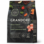 Grandorf  Fresh Adult Medium&Maxi Turkey&Sweet Potato