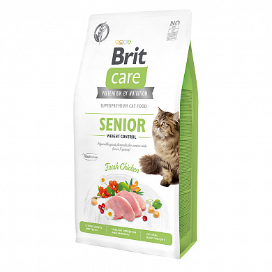 Brit Care GF Senior для кошек старше 7 лет Контроль веса