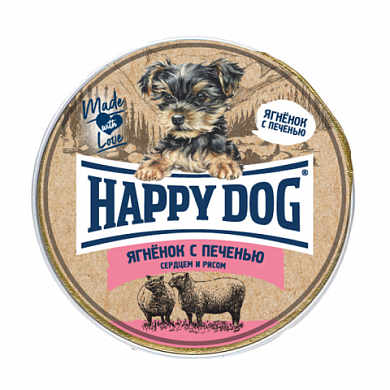 Happy Dog Supreme паштет для собак Ягнёнок с печенью), 125гр