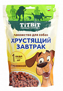 TiTBiT Хрустящий завтрак для собак всех пород с Бараниной,350гр