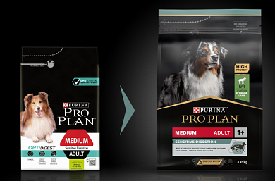 Pro Plan Adult Medium Ягненок 3 кг