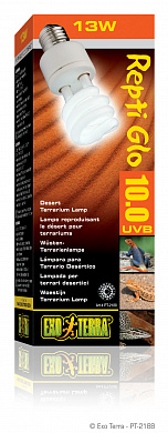PT 2188 Лампа Exo Terra Reptile UVB150 Former 10.0 Compact 13W