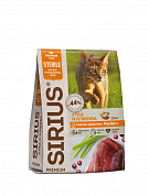 SIRIUS Sterilised сухой корм Утка/клюква, 1.5 кг