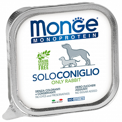 Monge Dog Monoprotein Solo(паштет из кролика)