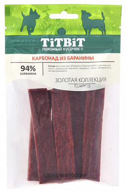 TiTBiT Золотая коллекция Карбонад из баранины,70гр