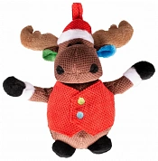 11563 DUVO+Игрушка д/собак "Новогодний олень в жилетке"