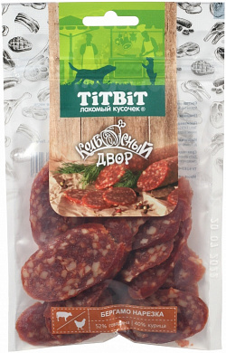 TiTBiT Колбасный двор нарезка Бергамо - 80 г