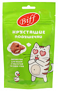TitBit Хрустящие подушечки Biff для кошек с паштетом из утки