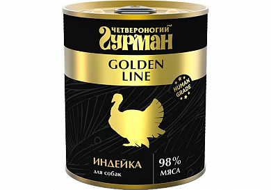 Четвероногий Гурман Голден консервы для собак (индейка)