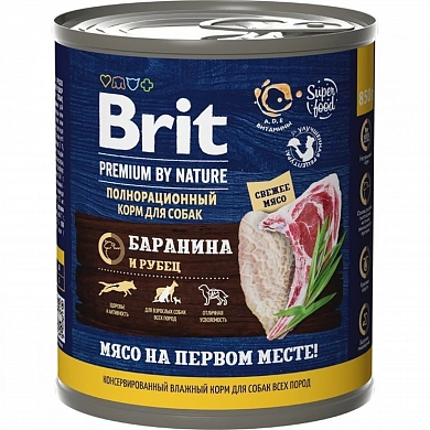 Brit Premium Баранина и Рубец консервы