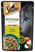 Sheba Nature`s  в соусе утка с ароматными яблоками ,пауч 75гр