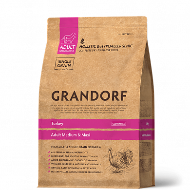 Grandorf Adult Medium&Maxi Turkey 10 кг