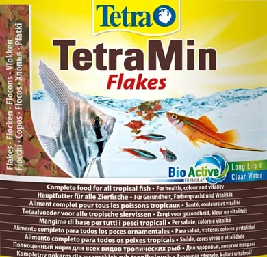 Tetra Min корм для всех видов рыб,12гр