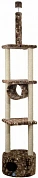 Зооник Комплекс для кошек многоэтажный ,с круглым домом(52см*52см*2,7м)