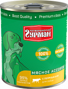 Четвероногий Гурман Мясное ассорти с Потрошками 