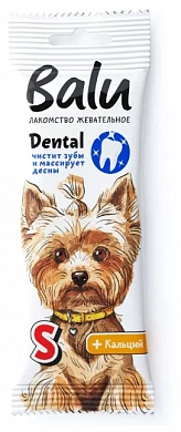 BALU Жевательное лакомство Dental для собак мелких пород c Кальцием, 36гр