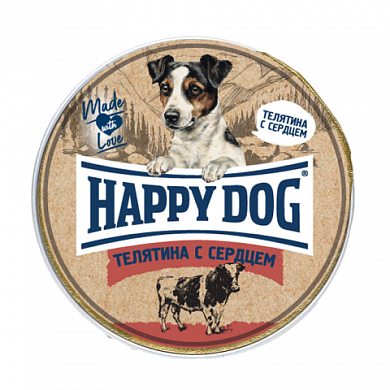 Happy Dog Supreme паштет для собак (Телятина с Сердцем)