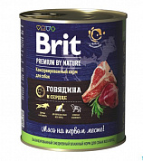Brit Premium Beef & Heart консервы