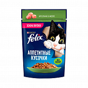 Феликс Аппетитные кусочки Кролик в желе, пауч
