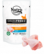 Nutro Grain Free консервированный корм для котят Курица,70гр