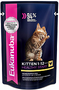 Eukanuba Курица в соусе, пауч для котят