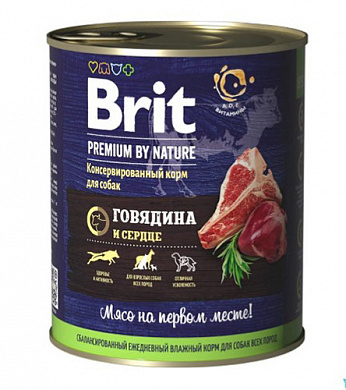 Brit Premium Beef & Heart консервы