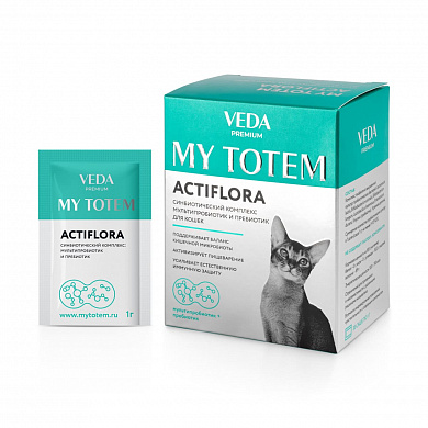 MY TOTEM ACTIFLORA, синбиотик для кошек